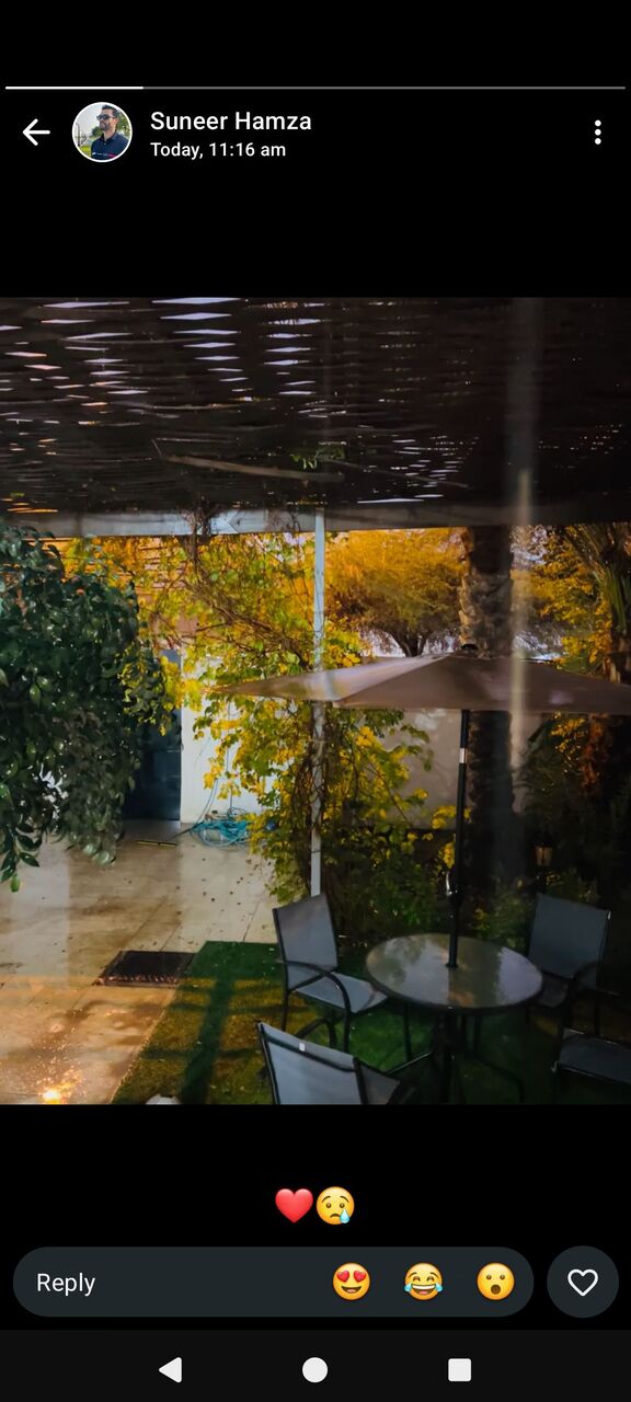 Riyadh, Furniture, SAR 300,  Outdoor Table With Umbrella Good Condition