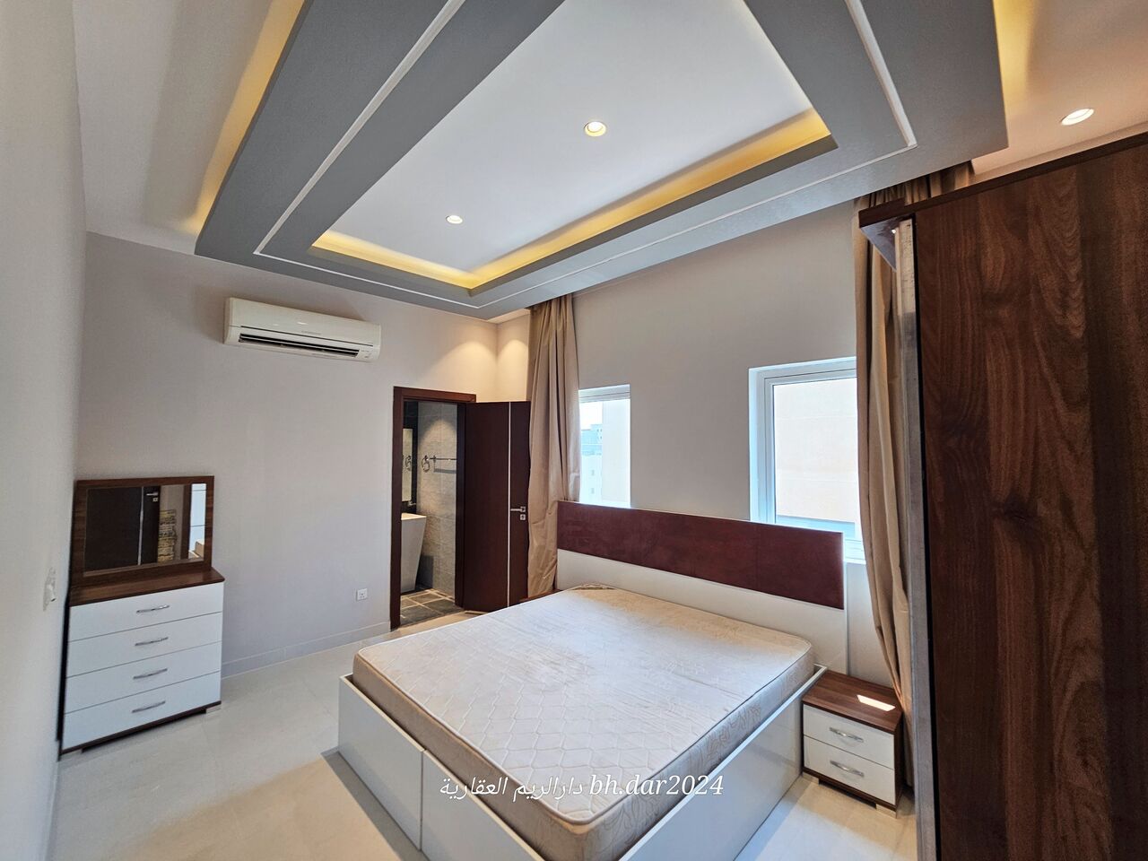 Hidd, Apartments, Flats, Houses & Villas, BHD 250/year,  1 BR,  Al Hidd City/High-end Apartment For Rent Furnished With All Inclusive Electricity