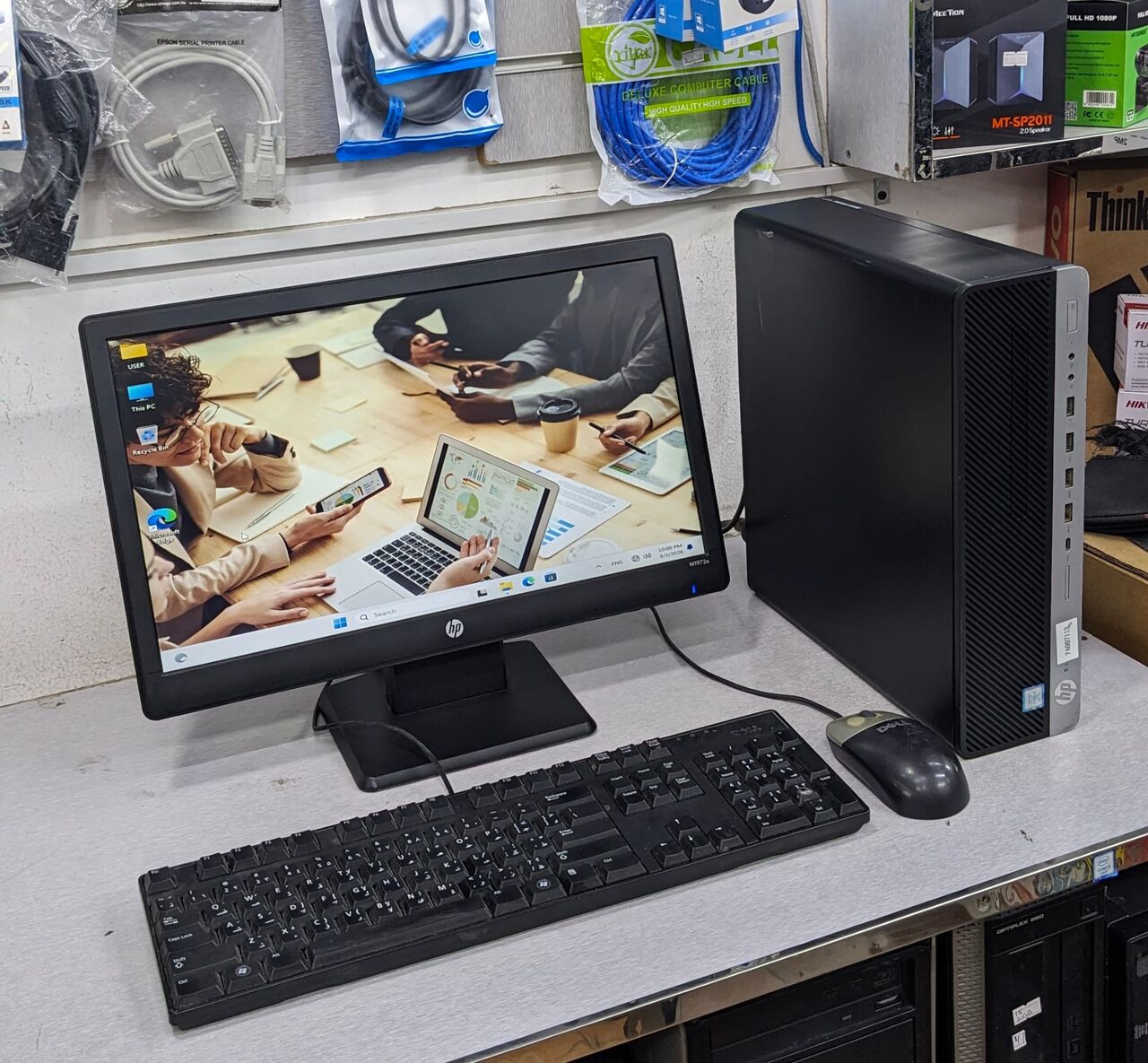 Manama, Tablet Computers, BHD 128,  HP Core I7 9th Gen PC RAM 8GB SSD 256GB 19" Monitor Win 11 & Office 2024 Ready To Use
