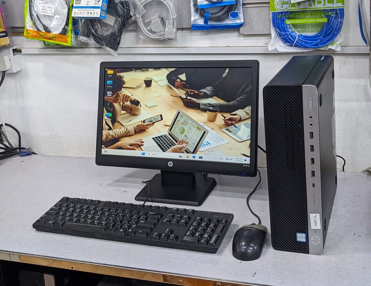 Manama, Tablet Computers, BHD 128,  HP Core I7 9th Gen PC RAM 8GB SSD 256GB 19" Monitor Win 11 & Office 2024 Ready To Use