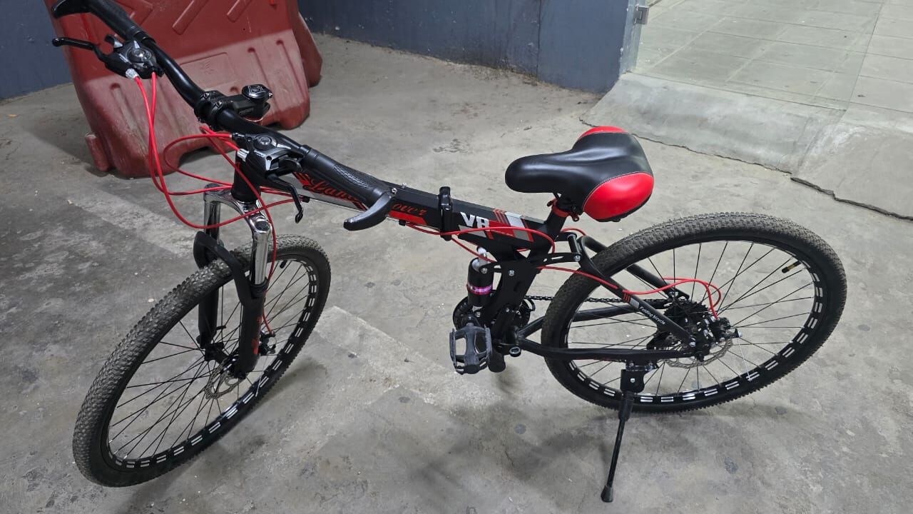 Riyadh, Bicycles, SAR 600,  Excellent Condition Foldable Bike With Gears + Free Kids Bike