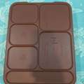 SAR 400,  Brown Multi-Compartment Food Serving Tray &ndash; 16 × 15 Inches