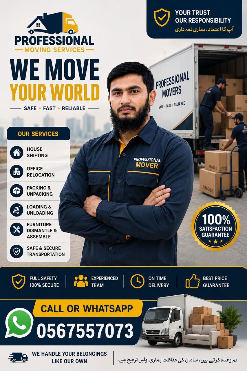 Riyadh, Relocation, Home Shifting Moving To All Kingdom Saudi Arabia