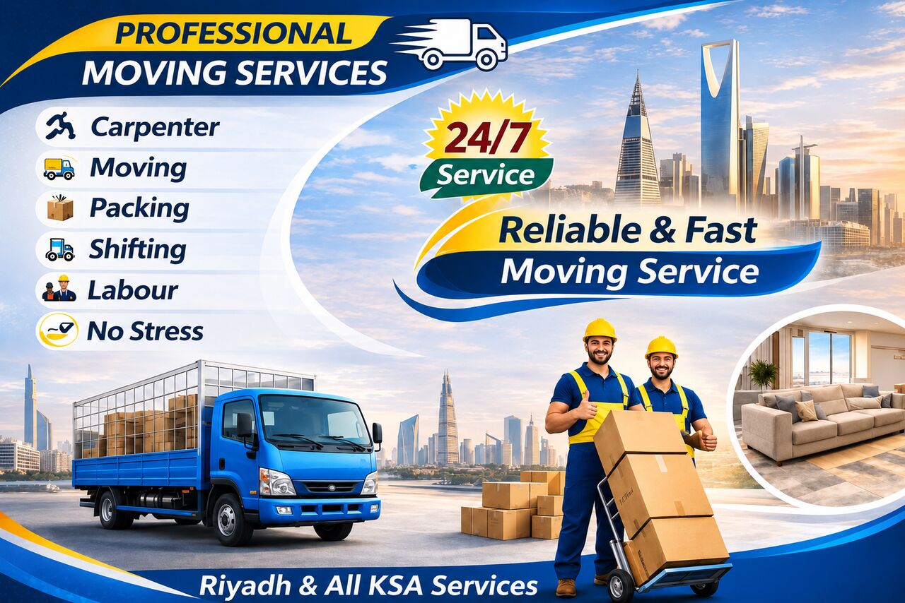 Al Rabwah, Labor/Moving, &euro;60 BEST PACKERS & MOVERS1= SERVICES IN RIYADH HOME  APARTMENT VILLA OFFICE SHIFTING  PACK