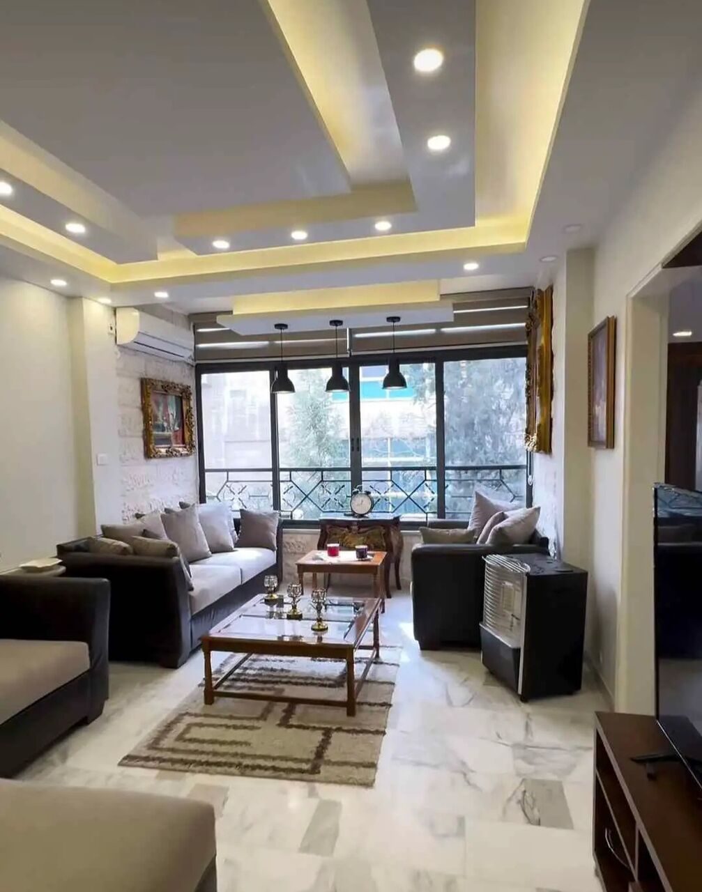 Abdoun, Apartments, Flats, Houses & Villas, JOD 14000/year,  Furnished,  3 BR,  Fully Furnished 3B Apart With Baconly In Abdoun 00962777688956