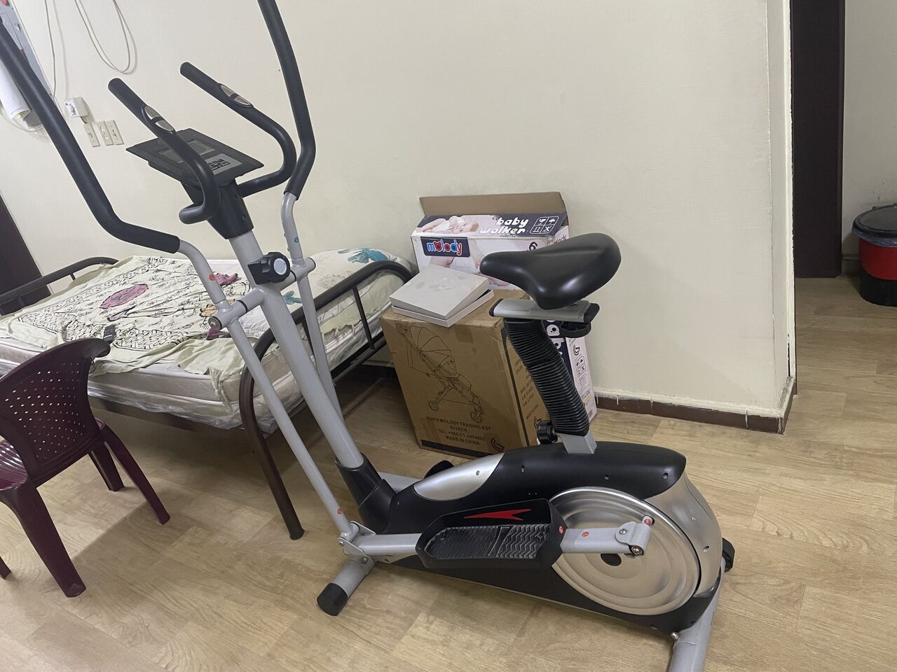 Jubail, Sporting Goods, SAR 1000,  2-in-1 Home Fitness Trainer (Elliptical + Exercise Bike) &ndash; Almost New & Fully Working