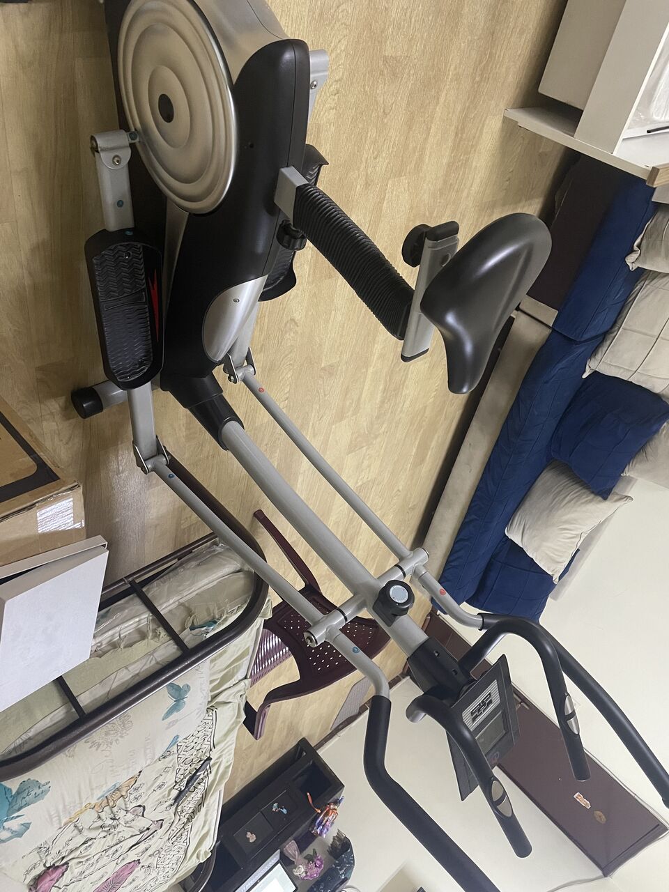 Jubail, Sporting Goods, SAR 1000,  2-in-1 Home Fitness Trainer (Elliptical + Exercise Bike) &ndash; Almost New & Fully Working