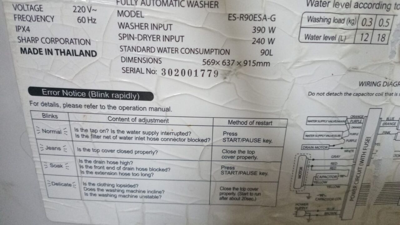 Jeddah, Household Items, SAR 225,  SHARP  AUTOMATIC  Washing  Machine  And  40INCH  PANASONIC  TV   22