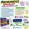 MATHEMATICS SPECIALIST &ndash; SCHOOL TO UNIVERSITY LEVEL