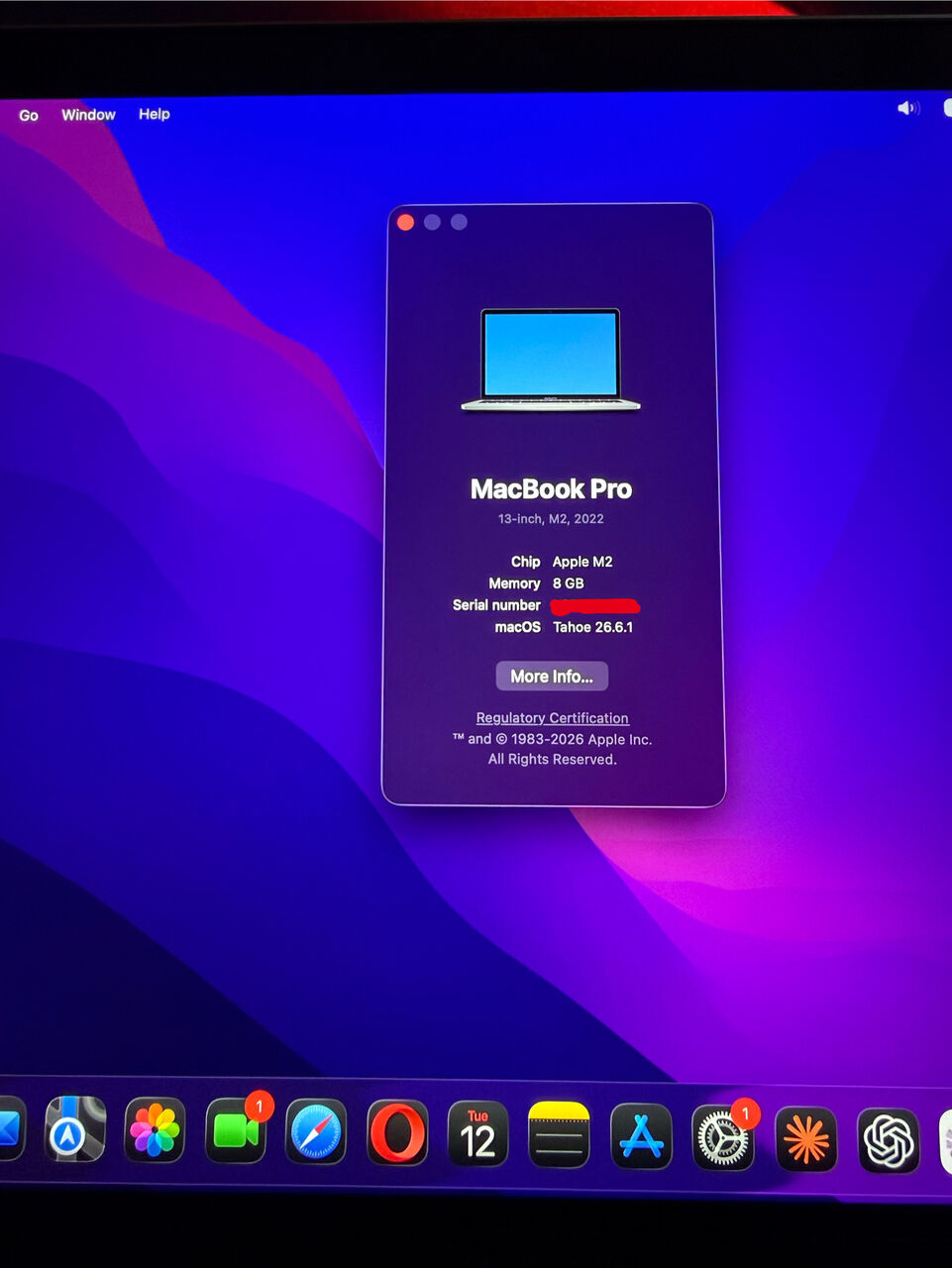 Riyadh, Computers, SAR 3500,  Apple MacBook Pro M2 13-Inch