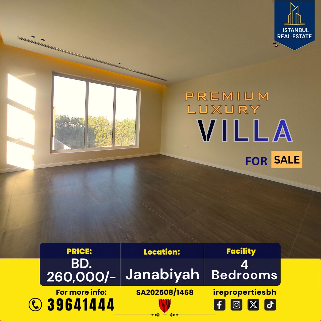 Janabiya, Villas, BHD 260000,  365 Sq. Meter,  Brand New Luxury Villa For Sale In Janabiya Starting BD.260,000/-
