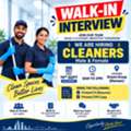 Urgent Hiring - Cleaning Job Opportunity - Walk-in Interview