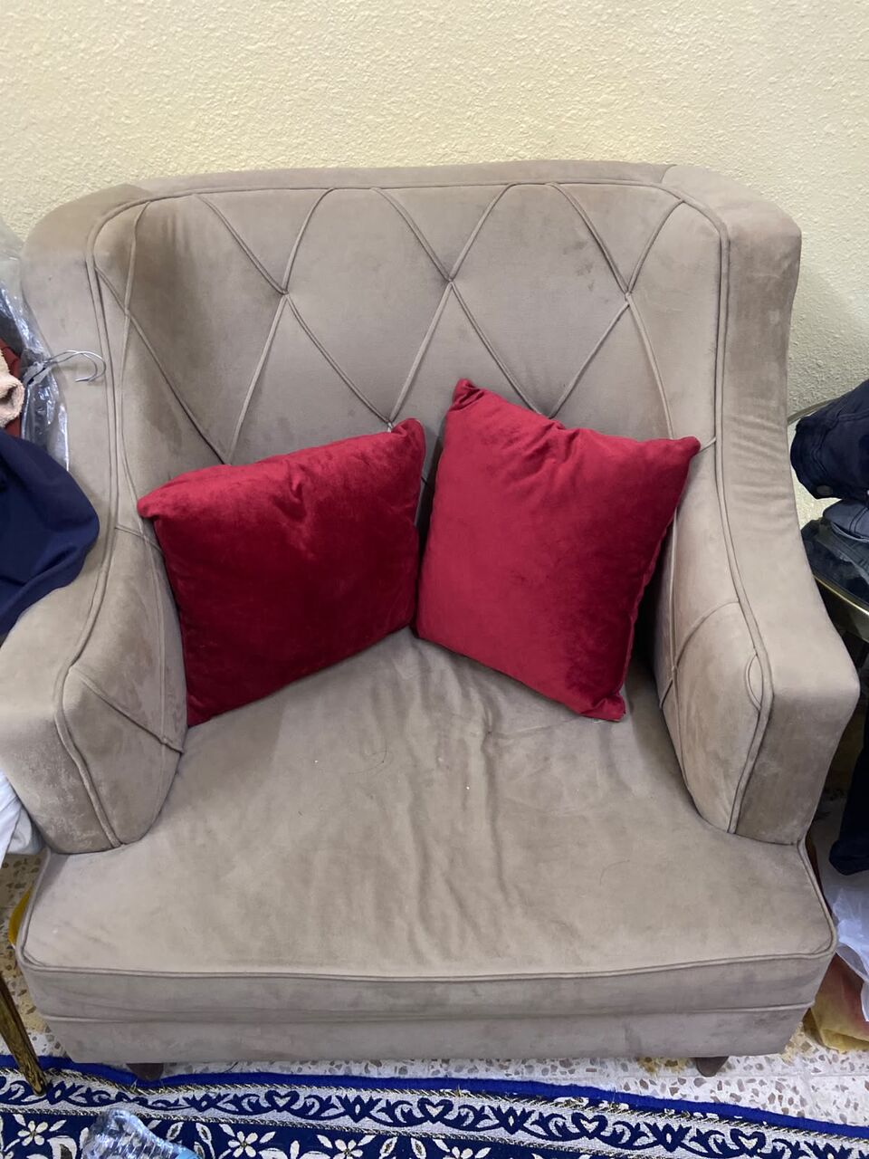 Al Batha, Furniture, SAR 150,  I Have 2 Sofa Chairs Both Are In Good Condition SAR 150 ONLY Urgent Sale 3 Days