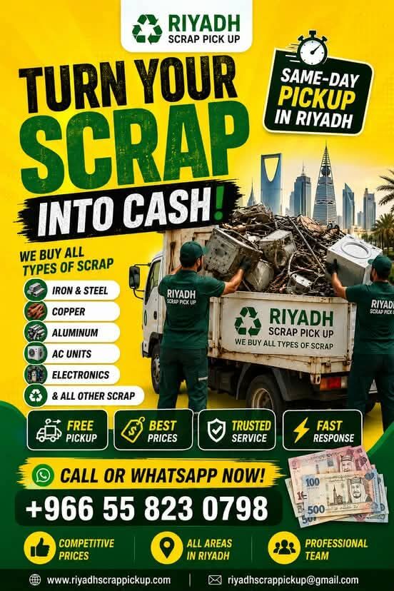Riyadh, Items Wanted, Riyadh Scrap Pickup - #1 Scrap Buyer In Riyadh