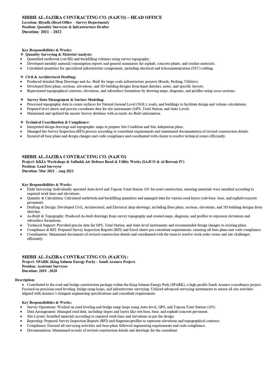 Riyadh, Job Seekers, BIM Modeler (infrastructure)