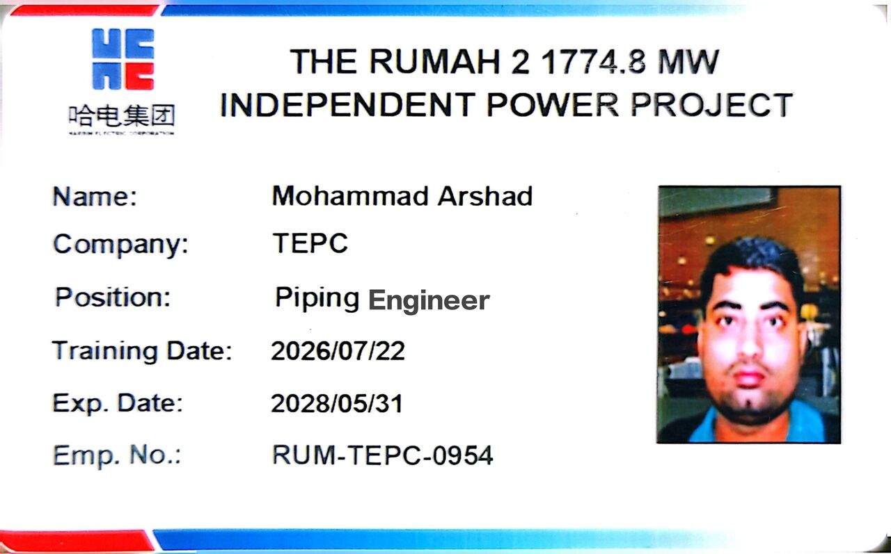 Jubail, Job Seekers, Post Applied For Piping Engineer