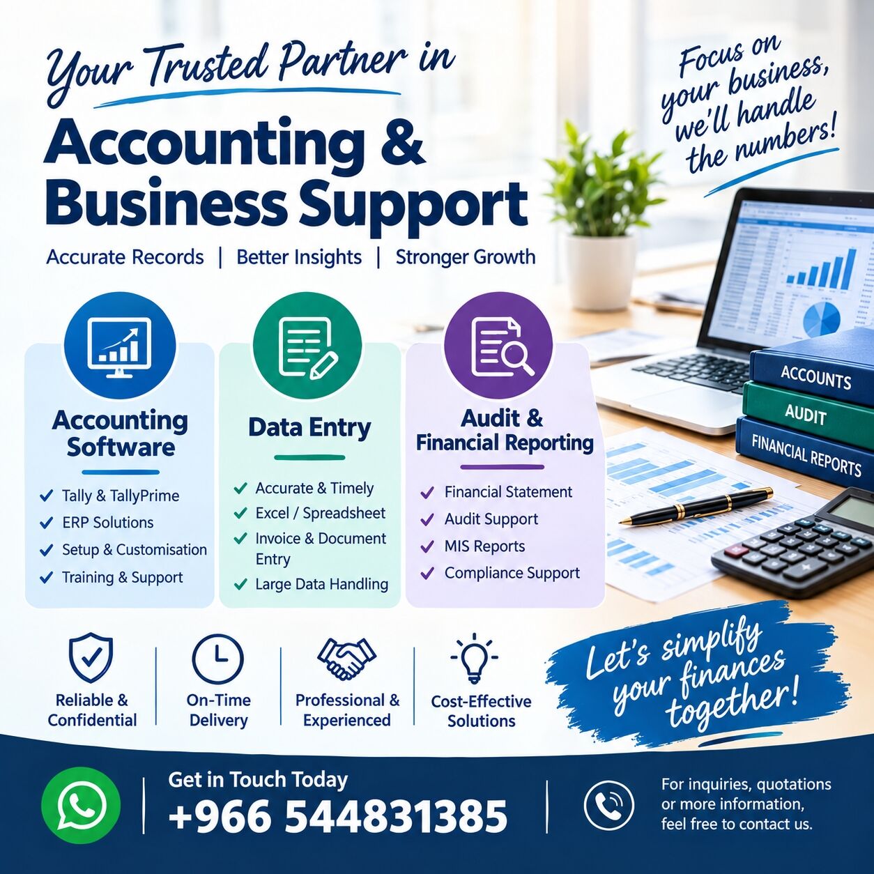 Riyadh, Accounting, Accounting Software, Data Entry, Audit & Financial Reporting In Riyadh,Dammam,Jeddah, KSA.