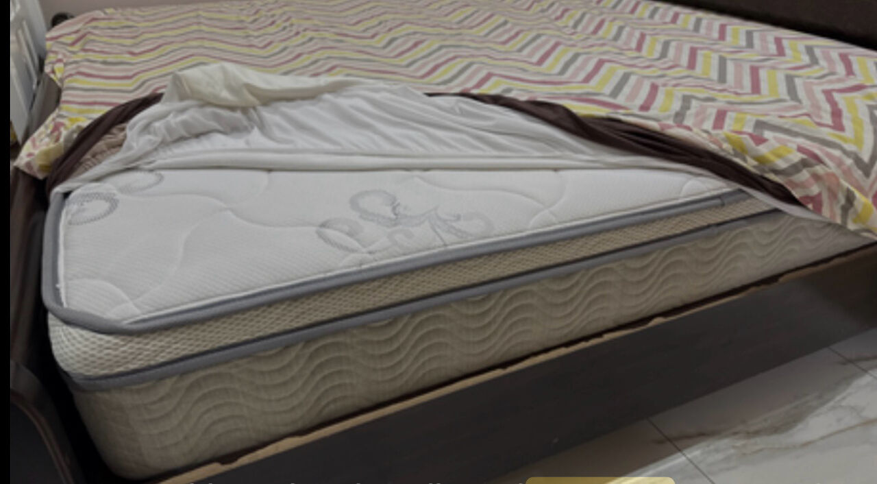 Al Malaz, Furniture, SAR 1,  King Size Double Bed With Orthopedic Mattress , Side Tables Al Malaz Riyadh
