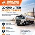 Oil Tanker 20,000 Liter Required