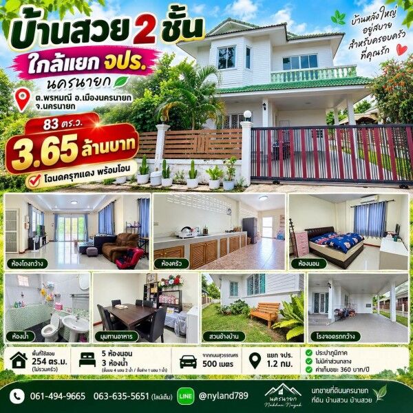Bangkok, Real Estate For Sale, THB 3650000,  5 BR,  83 Sq. Feet,  ขายบ้านสวย 2 ชั้น ใกล้แยก จปร. เพียง 1.2 