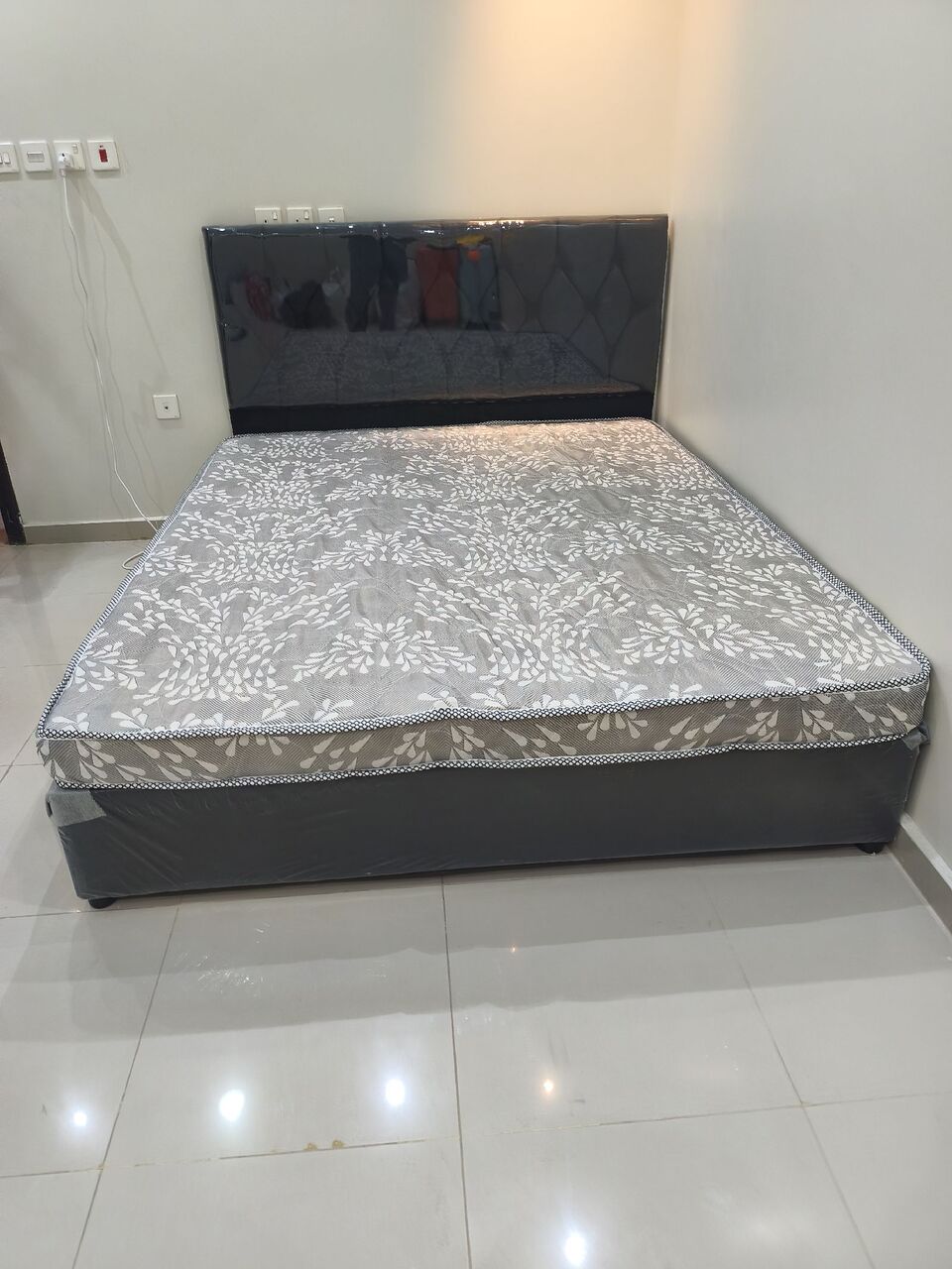 Jeddah, Furniture, SAR 1,  Single Bed Medium Bed Queen Bed King Size Bed Frame With Mattress Available Brand New