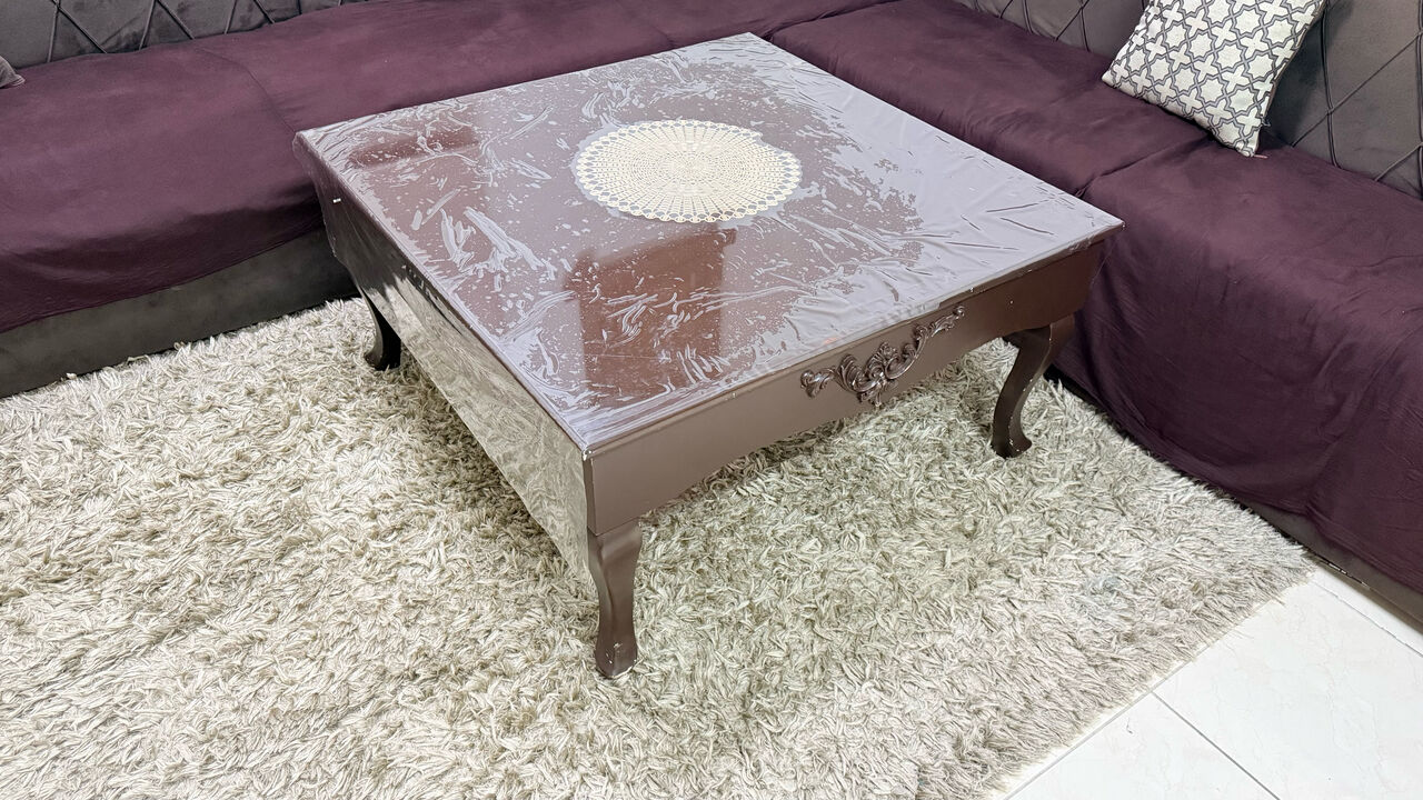 Jubail, Furniture, SAR 600,  Sofa Set & Tea Table (Price Reduced!) Urgent Sale