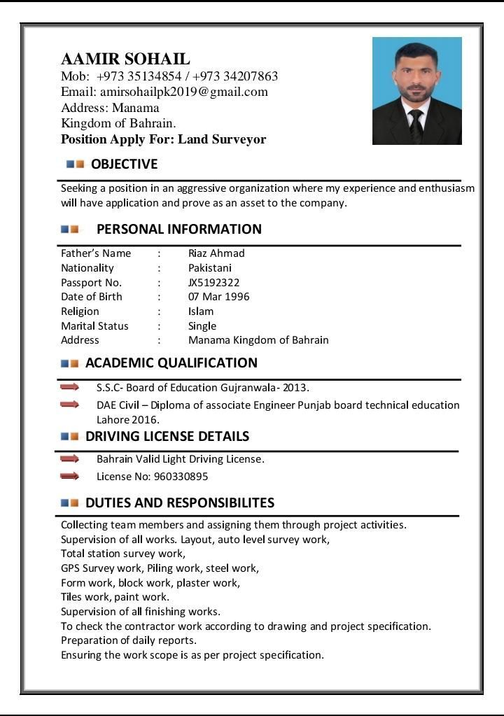 Manama, Job Seekers, Land Surveyor
