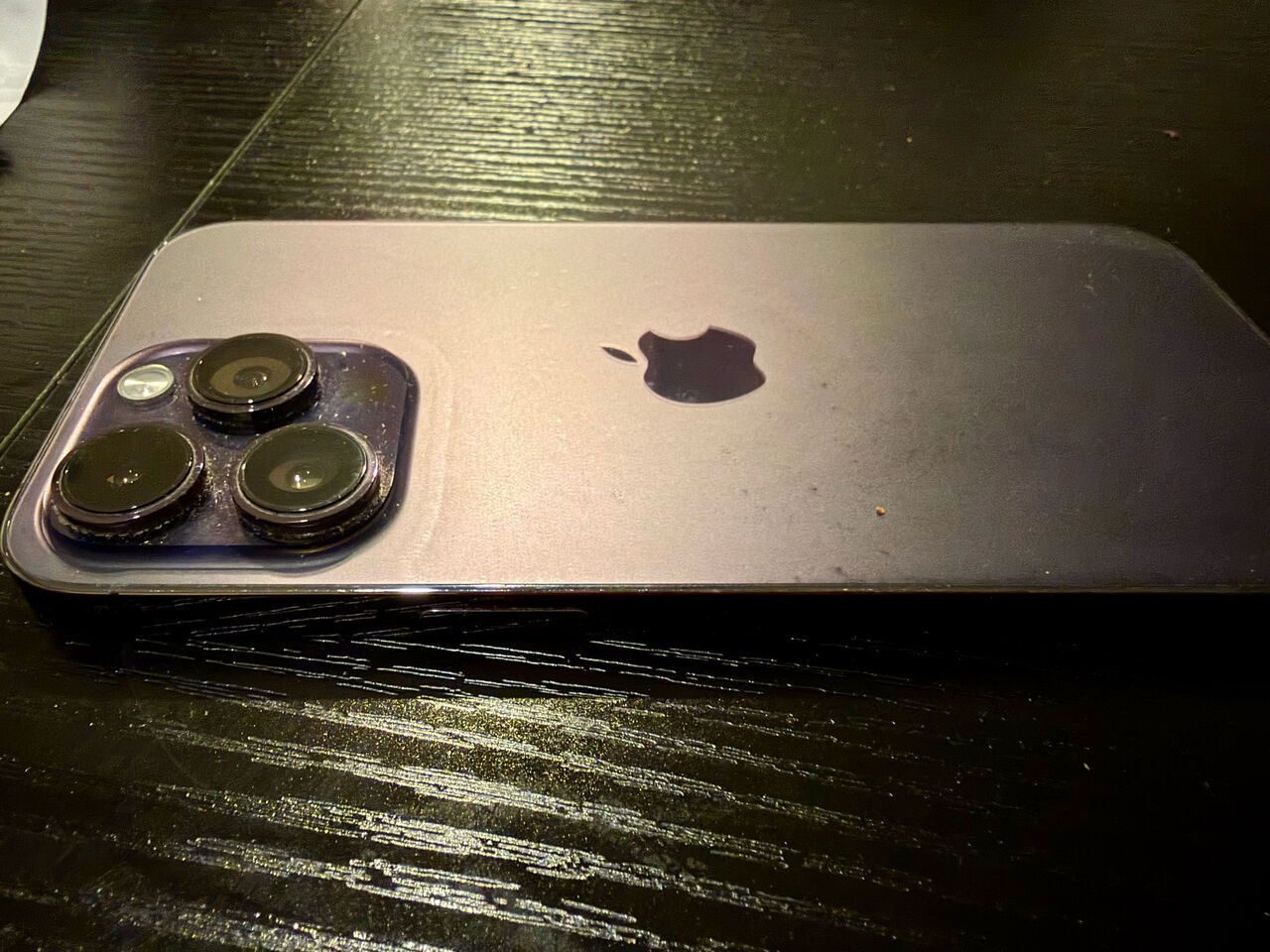 Al Malaz, Mobile Phones, SAR 2150,  IPhone 14 Pro Max 256GB Deep Purple &ndash; Like New, No Scratches