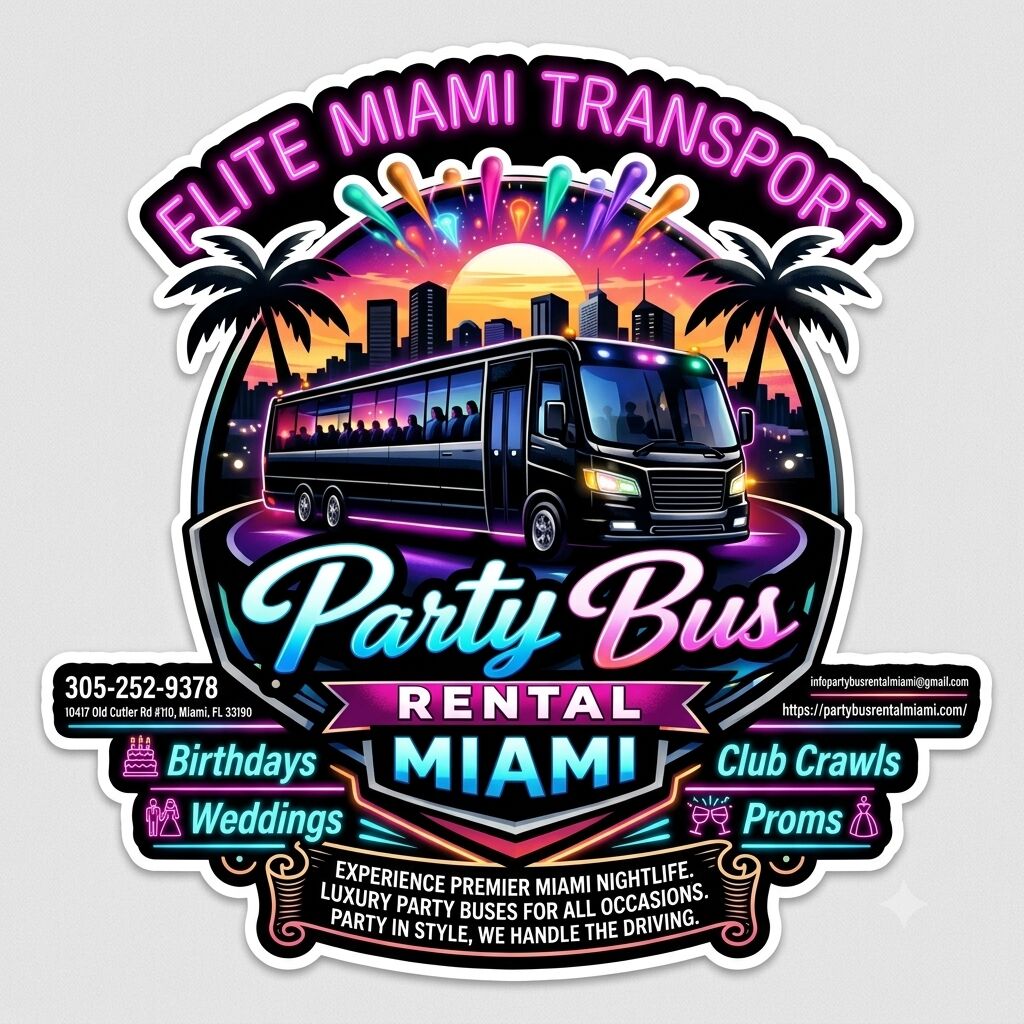 Miami, Automotive, Enjoy The Ultimate Miami Party Bus Experience