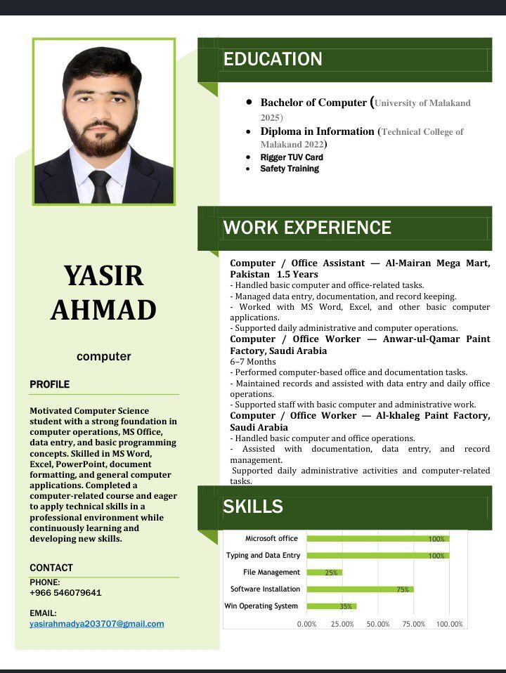 Riyadh, Job Seekers, Computer Skills &ndash; Job Seeker