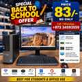 BHD 83,  DELL Core I7 Computer Set With 22" Multimedia FHD Monitor 16GB RAM 128GB SSD + 500GB HDD