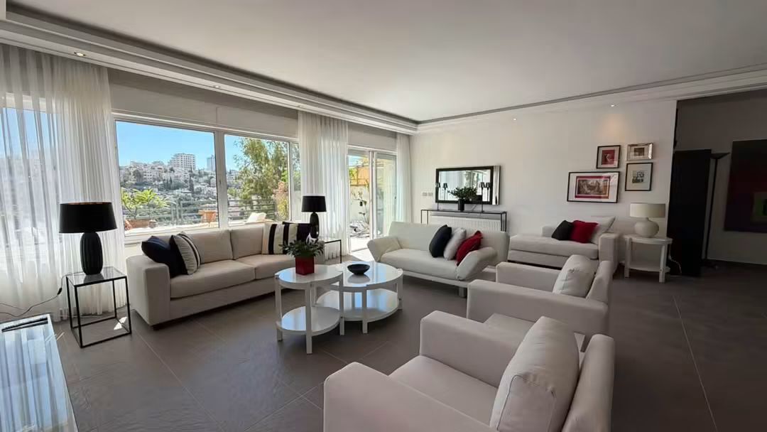 Amman, Apartments, Flats, Houses & Villas, JOD 18000/year,  Furnished,  2 BR,  Fully Furnished 2B With Big Terrace In Jabal Webdeh 00962777688956