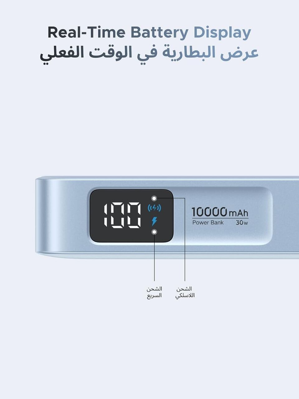 Riyadh, Mobile Phones, SAR 180,  New UGREEN Powerbank 10000Mah 30W With Cable+7.5W Wireless+1 TypeC Port