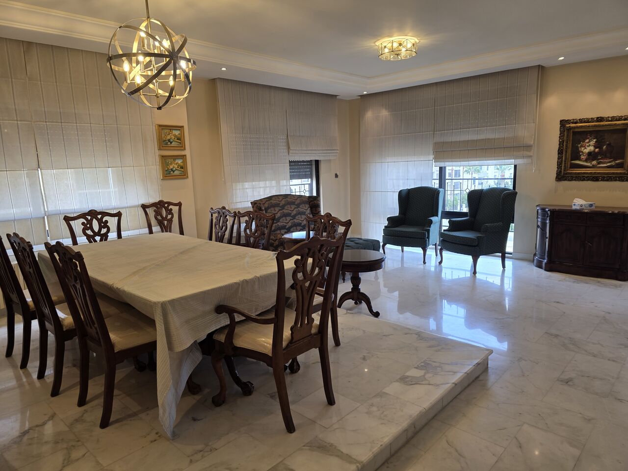 Amman, Apartments, Flats, Houses & Villas, JOD 20000/year,  Furnished,  3 BR,  Deplux Fully Furnished 3B Apart With Terrace In Um Uthaina 00962777688956