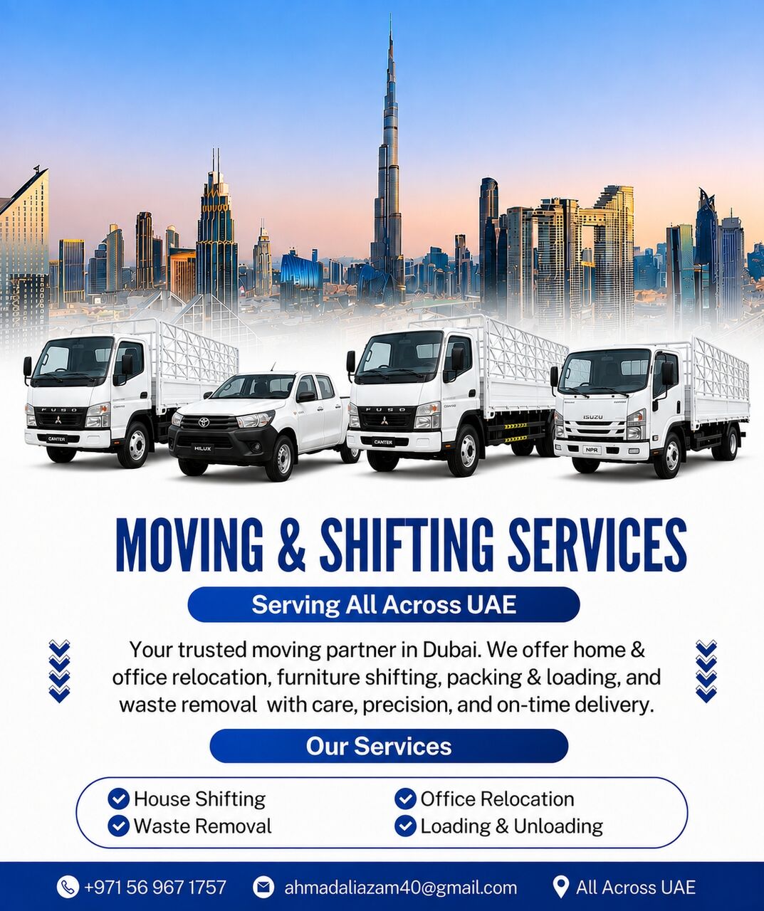 Dubai, Relocation, Moving & Shifting Services