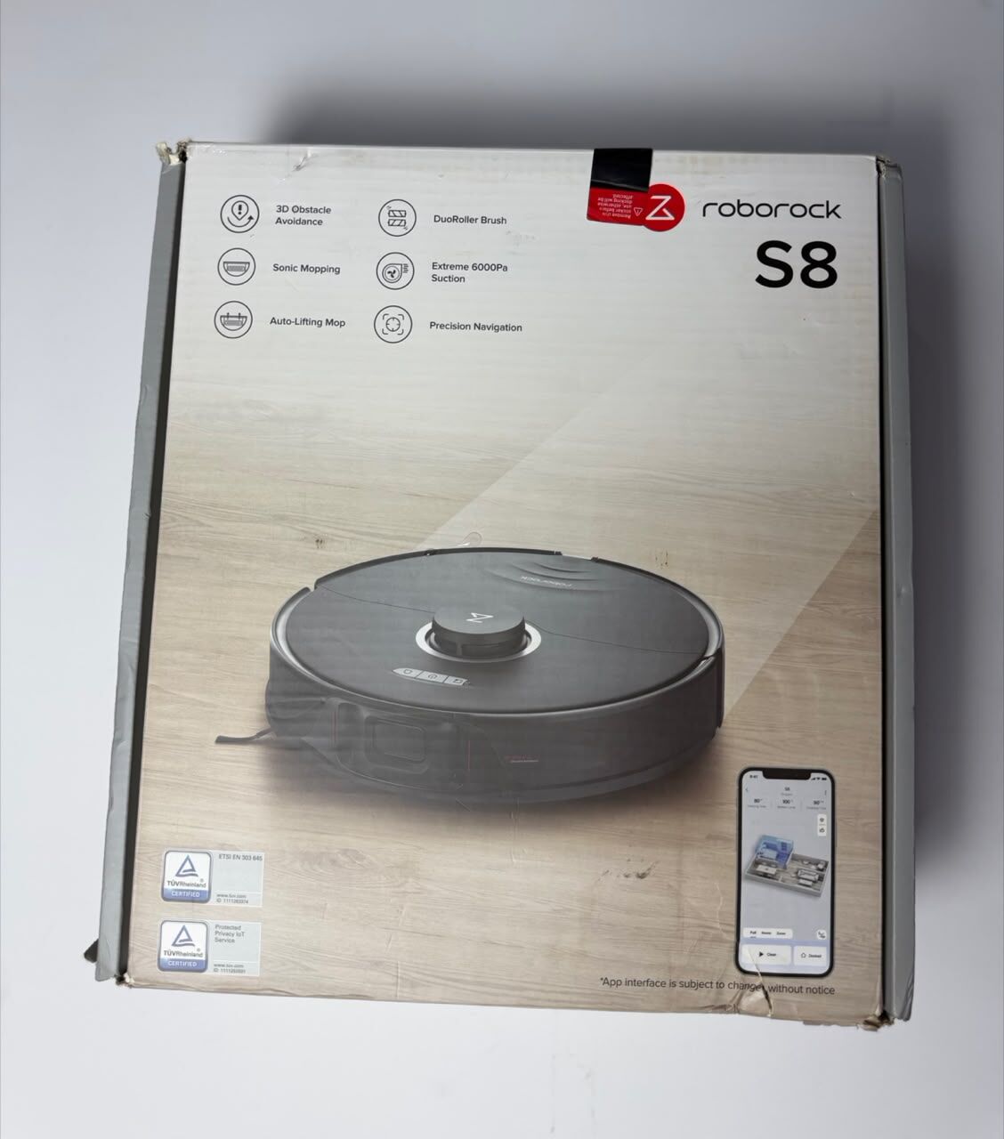 Riyadh, Electronics, SAR 150,  Roborock S8 Robot Vacuum & Mop &ndash; 6000Pa | Used 2 Months