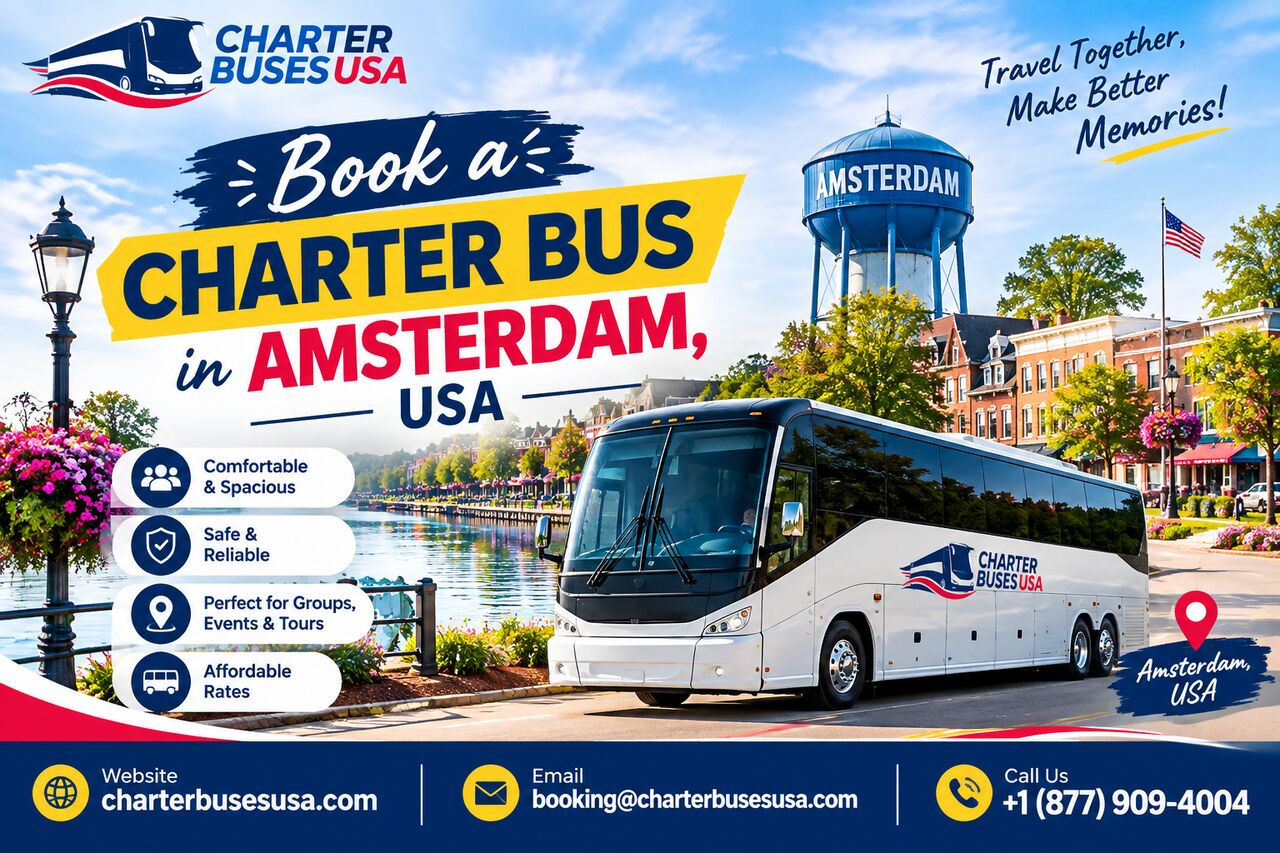 New York, Travel, Book A Charter Bus In Amsterdam , USA