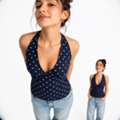 High Neck Party Wear Tops & Oversized Shirts | Tobeque