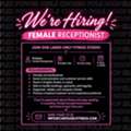 HIRING FEMALE RECEPTIONIST