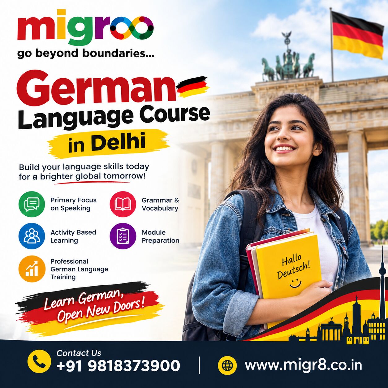 Rohini, Free Items, German Language Course In Delhi