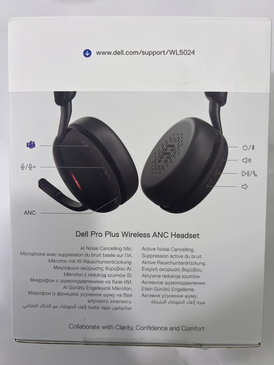 Khobar, Computers, SAR 800,  Dell Pro Wireless Headset With ANC - WL5024