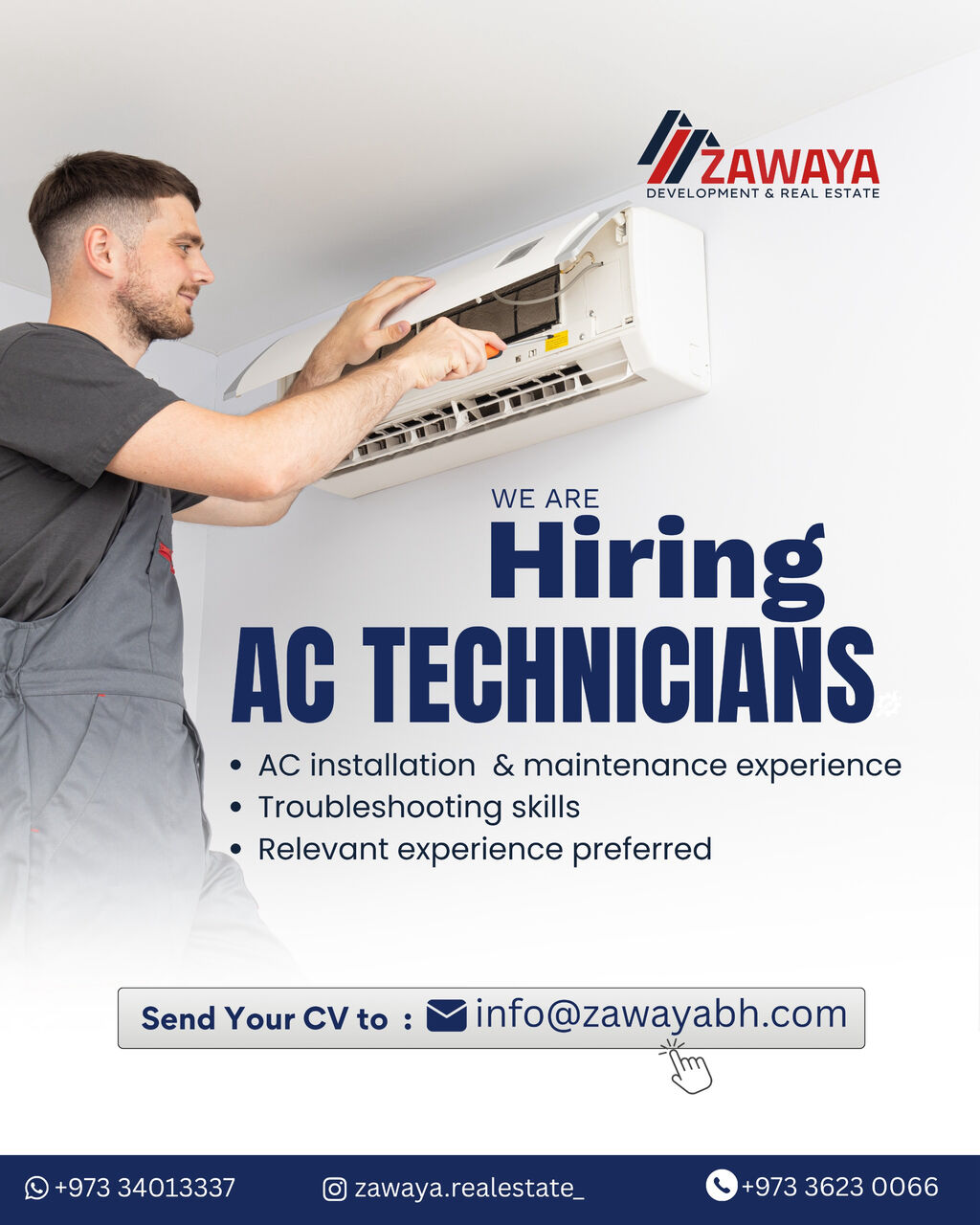 Manama, Jobs, AC Technicians Required | Bahrain