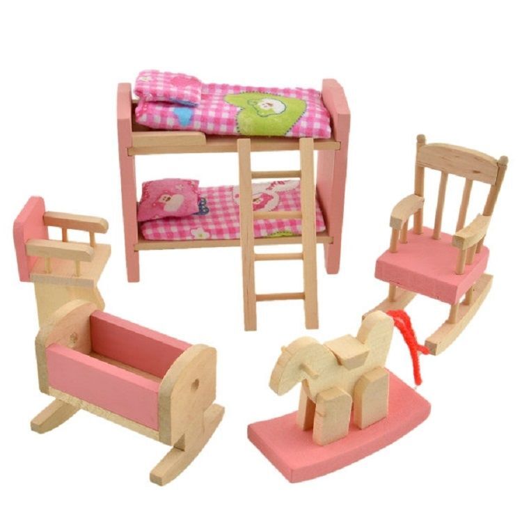 Melbourne, Toys & Games, AUD 58,  Dollhouse Furniture Set Wooden Bunk Beds For Sale On Dealin Marketplace