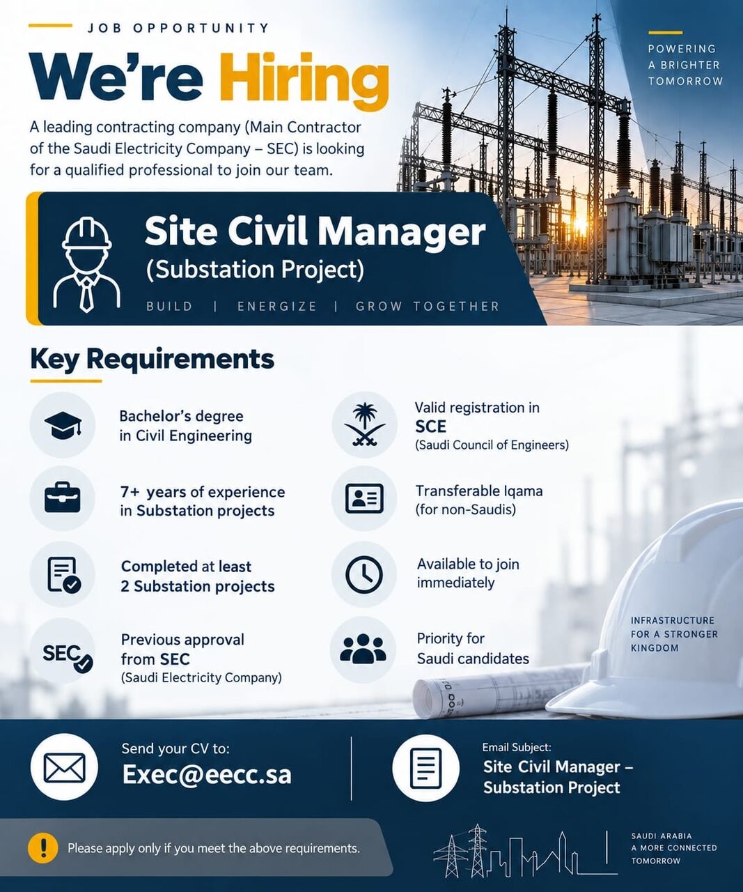 Riyadh, Jobs, Job Opportunity | Site Civil Manager