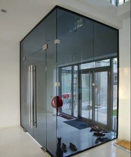 Punjab, Interior Design, Toughened Lacquered Fluted Looking Glass Dealer Shop
