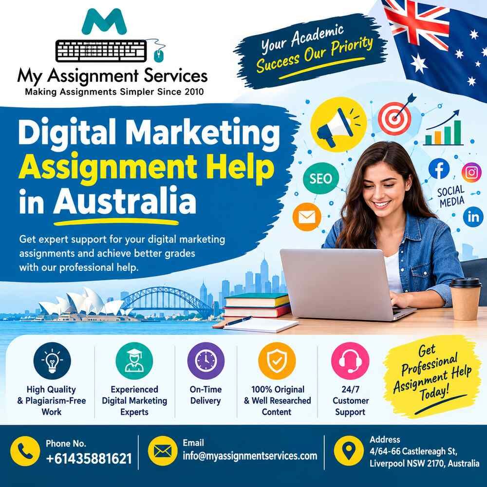 Brisbane, Education, Expert Digital Marketing Assignment Help For Students