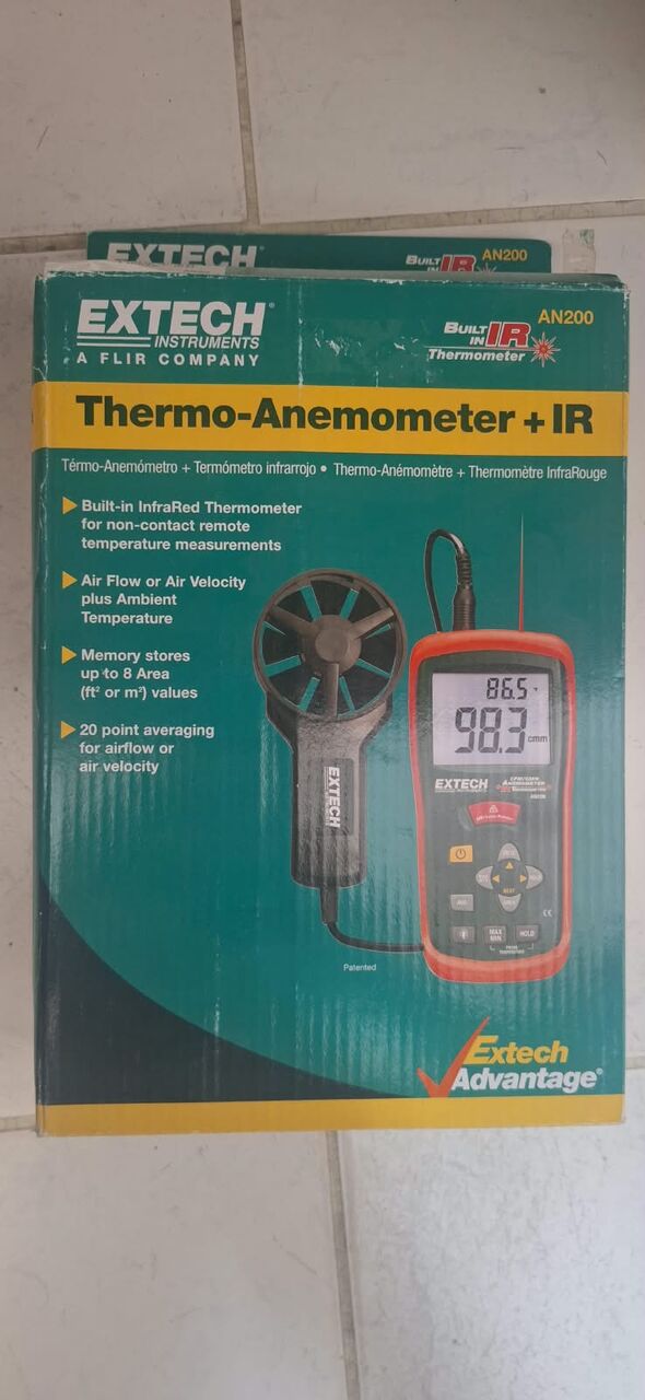 Hofuf, Electronics, SAR 800,  Extech AN200 CFM/CMM Mini Thermo-Anemometer With Built-in Infrared Thermometer
