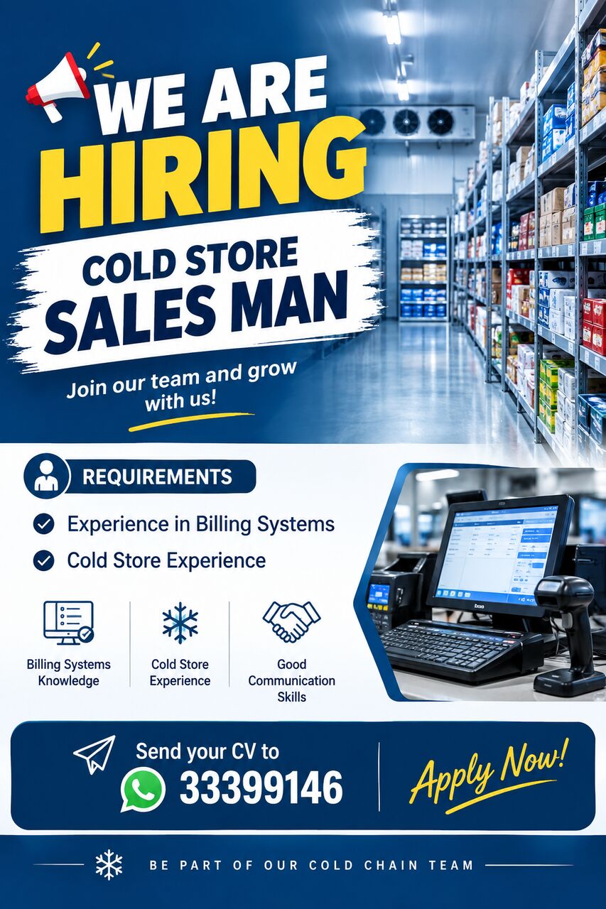 Hamala, Jobs, Need Salesman For Coldstore (minisupermarket)