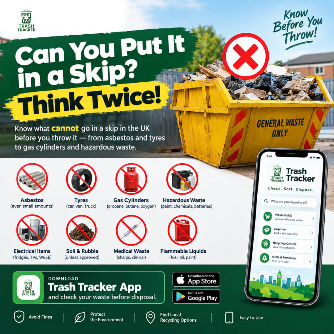London, Recycling, What Cannot Go In A Skip In The UK? Know Before You Throw!