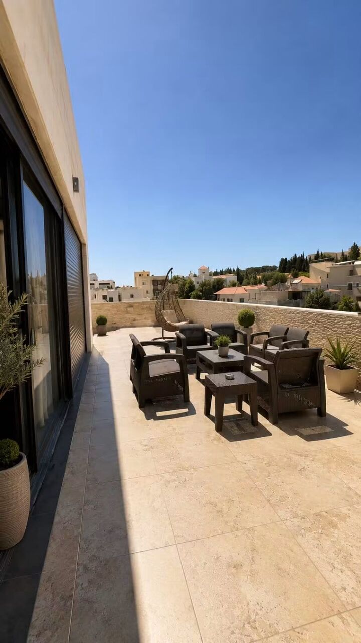 Amman, Apartments, Flats, Houses & Villas, JOD 18000/year,  Furnished,  4 BR,  Fully Furnished 4B Apart With Big Terrace In Dabouq 00962777688956